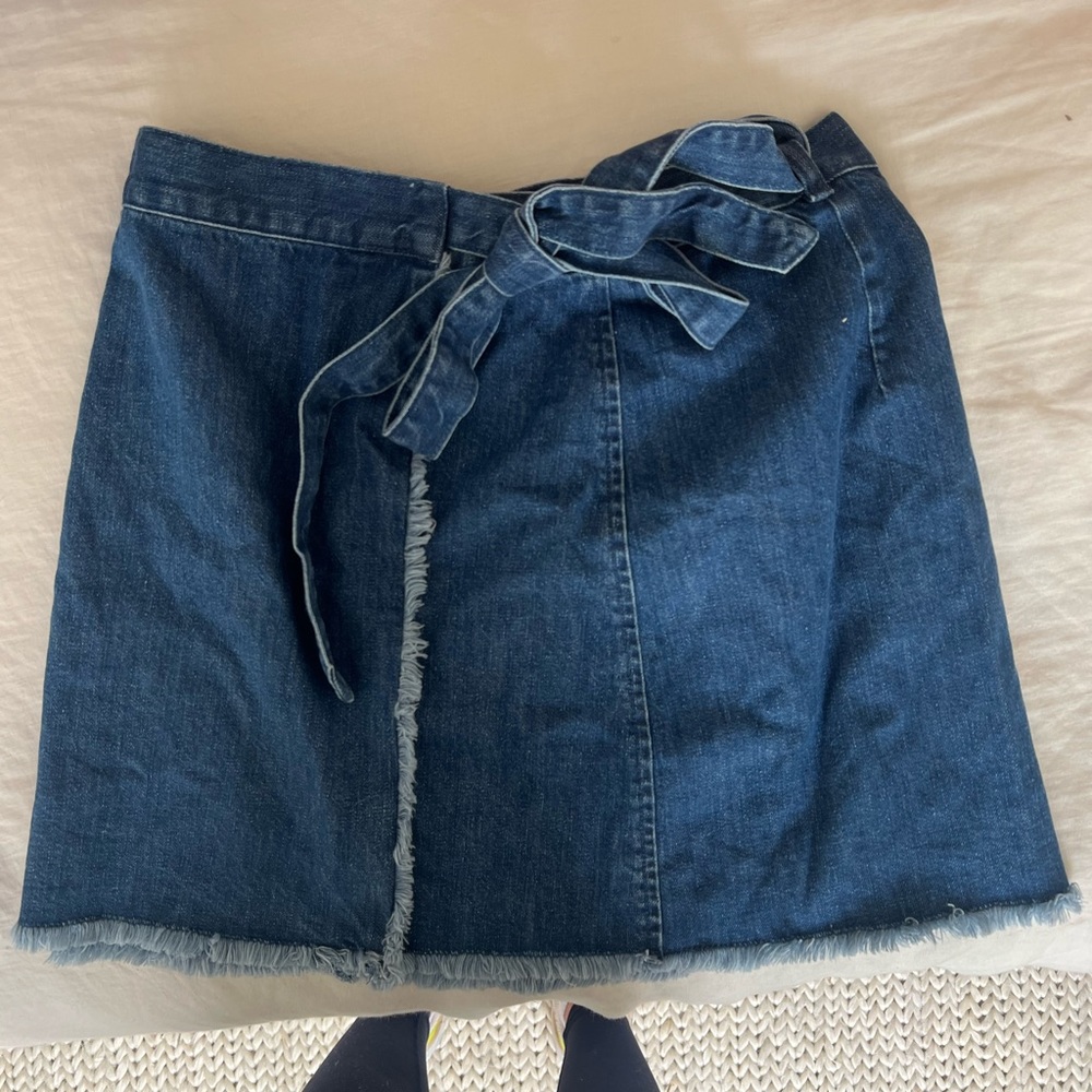 Madewell Wrap Denim Skirt